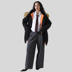 Парка Alpha Industries N-3B W Black (Черная)
