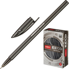 Ручка шариковая одноразовая Unimax EECO черная (толщина линии 0.5 мм)