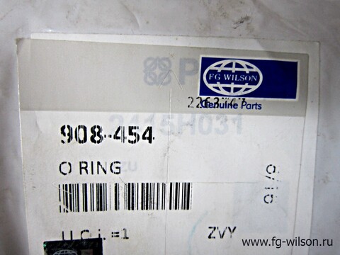 Кольцо уплотнительное маслоохладителя / O RING АРТ: 908-454