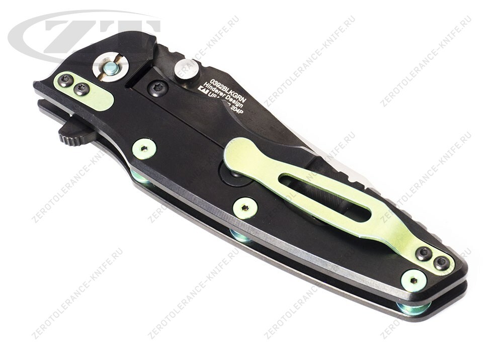 Нож Zero Tolerance 0392BLKGRN Hinderer - фотография 