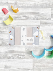 Набор платочков-слюнявчиков Mjölk Гуси