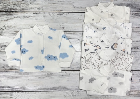 Кофта стойка цветная (гладкий интерлок)