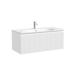 Sancos CD100W Тумба подвесная Code 990х453х400, c одним ящиком с доводчиками, цвет белый фото