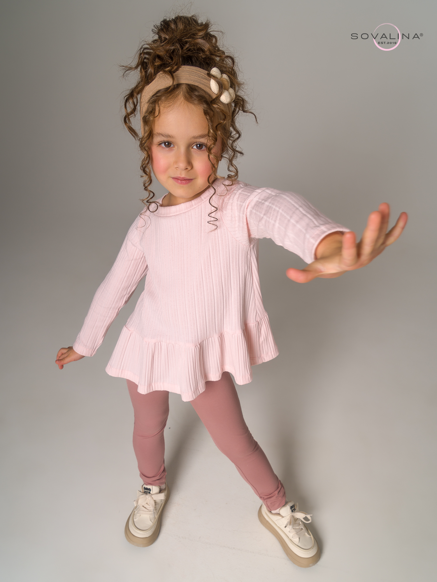Костюм Алиса SG косичка розовый-пыльный
