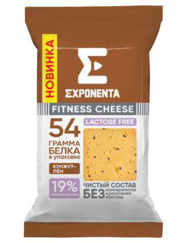 Сыр Exponenta Fitness Cheese с Кунжутом и Льном 35% 180гр
