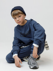 брюки  для мальчика  КР 400836/синий космос к618