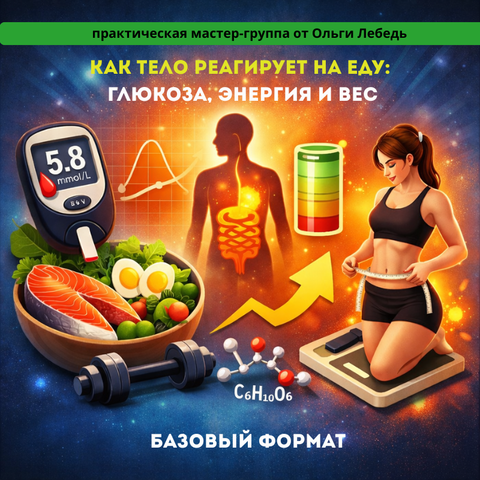 Практическая группа Ольги Лебедь «Метаболическая стабильность: глюкоза, инсулин и вес» - Базовая группа