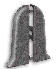 Торцевые (пара) для плинтуса 55мм "Идеал Классик", 548 Лофт серый