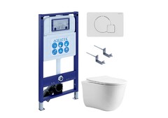 Aquatek SET Aquatek КЛАССИК cm-066 4в1 SET Aquatek КЛАССИК cm-066 4в1 (рама Aquatek INS-0000025 +крепление KKI-0000002 +кнопка KDI-0000066 +унитаз AQ1112-00 +тонкое сиденье с механиз) фото