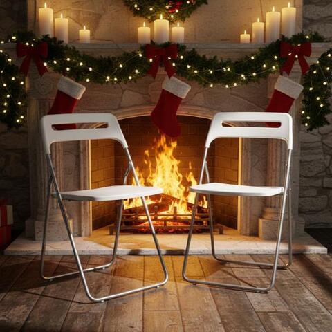 Стул складной Anders белый (комплект из 2-х штук), 46х44х78 см, полипропилен/металл