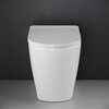 Ceramica Nova Highlight CN1812 Напольный пристенный унитаз-соло с ультра тонким сидением с функцией плавного закрытия, цвет: белый