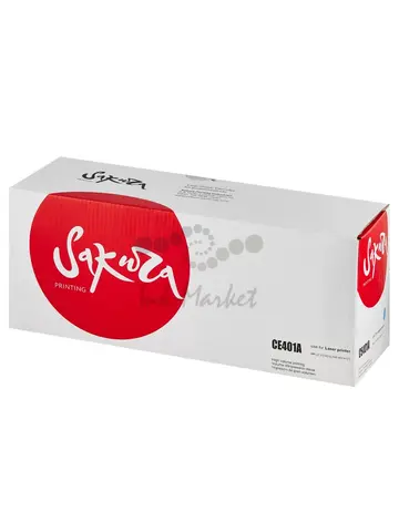 Картридж Sakura CE401A (507A) для HP, голубой, 6000 к.