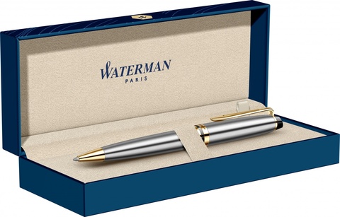Ручка шариковая Waterman Expert  St. Steel GT (S0952000)