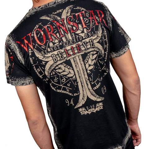 Wornstar | Футболка мужская BELIEVE TEE W020 сверху