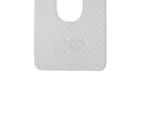 Коврик для унитаза 50х60 Old Florence Ricciolo бежевый с бежевой аппликацией