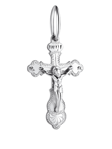Крестик православный из серебра