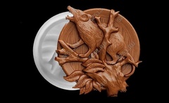 Силиконовый молд Крыса (медальон)