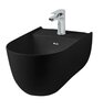 ArtCeram The One THB001 17 00 Биде, Artceram, The One, тип установки-подвесной, ширина, мм-350, глубина, мм-520, высота, мм-280, форма чаши-овальная, отверстия для смесителя-1, крепления в комплекте, цвет-черный матовый