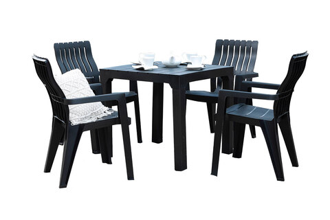 Комплект мебели b:rattan Boston Set, антрацит