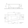 Am.Pm W72A-160L100W-A2 Ванна акриловая spirit  ассиметричная 160x100. без слива/перелива. левосторонняя