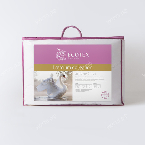 Одеяло Ecotex Лебяжий пух (140*205 см) - Купить