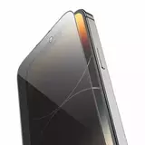 Защитное стекло 2.5D 0.33 мм HD Privace HOCO G15 для iPhone 15 Pro Max (6.7") (Антишпион) (Черная рамка)