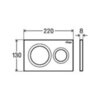 Viega 773793 Prevista Панель смыва для унитазов Visign for style 20, пластик, цвет альпийский, модель 8610.1
