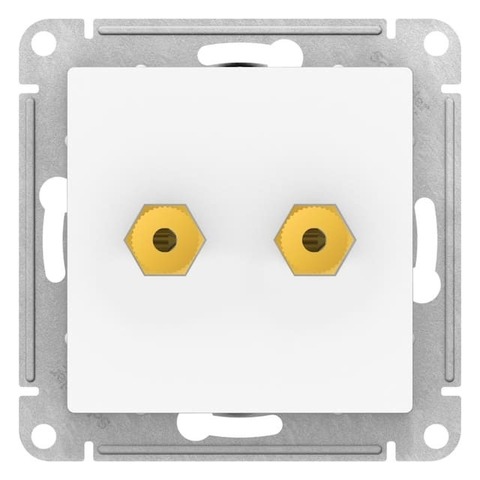 Розетка Аудио двухместная. Цвет Лотос. Schneider Electric AtlasDesign. ATN001387