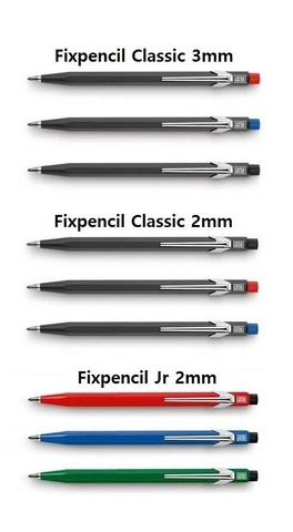 Карандаш механический Caran d’Ache Office Fixpencil Classic 3, 3 mm, Buttons Assorted (3.288)