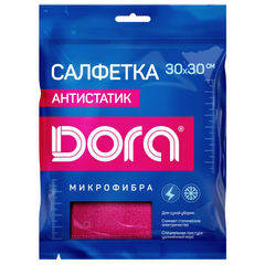 Салфетка антистатик Dora 30х30см микрофибра
