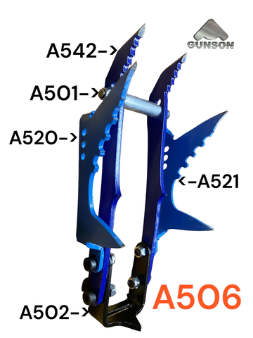 Grivel Rambo / 60C2A / 30HGSA /3mm / Blue /W-gr. The front part of the crampon assembly