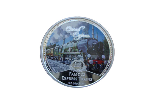 Ниуэ 2 доллара 2010 Поезд Восточный экспресс Знаменитые пассажирские поезда СЕРЕБРО