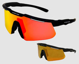 Комплект лыжные очки Victory code Extreme Black/Red + линза Оранжево-красная