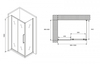 Abber Schwarzer Diamant AG30100H-S90 Душевой уголок, 100x90x195