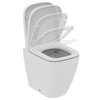 Ideal Standard T459401 "Ideal Standard i.life S Напольный пристенный безободковый унитаз-соло, технология RimLS+, горизонтальный (универсальный) выпуск, с крепежом