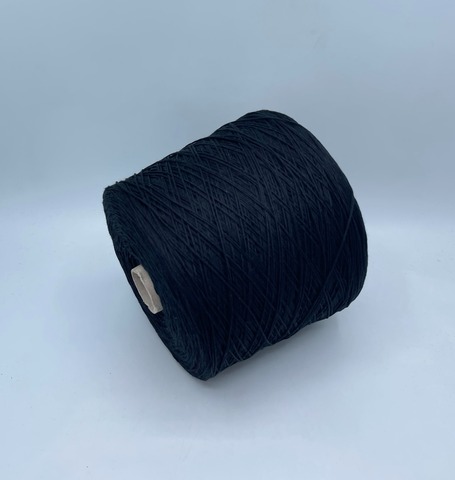 Бобинная пряжа (пр.Италия), art.Cotone, 350м/100 гр. 100%Хлопок, цвет-Черный , арт.34808