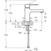 Смеситель для раковины однорычажный Vitra Q-Line A40775EXP