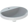 Geberit VariForm Раковина встраиваемая в столешницу овальной формы, 50х45 см, с отв. под смеситель, без отв. перелива