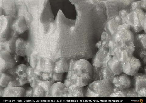 Пластик для 3D-принтера Fillamentum CPE HG100 Grey Mouse Transparent