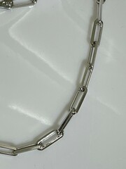 Якорь прямоугольный 0,4 (серебряная цепь)