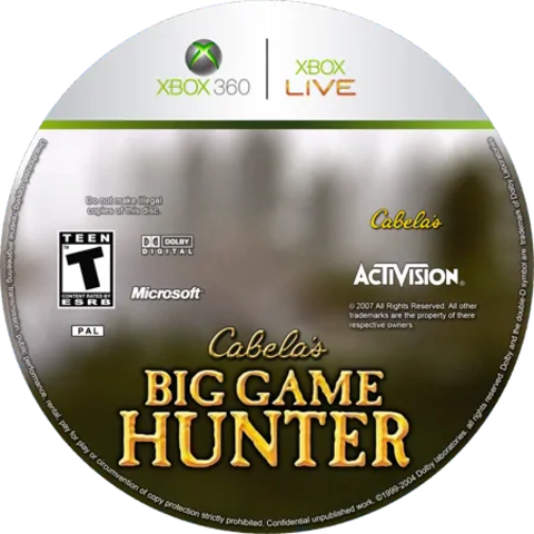 Cabela's Big Game Hunter 2008 [Xbox 360]