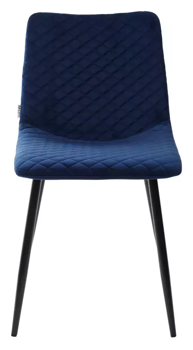 Стул TINTIN BLUVEL-86 NAVY BLUE / черный каркас М-City
