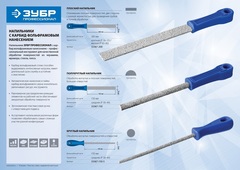 ЗУБР 150 мм, круглый напильник с карбидом вольфрама, Профессионал (33367-150-5)