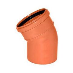 Отвод ПП (полипропилен) для наружной канализации 15гр. Дн 110, Политэк