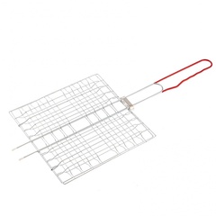 Решетка-гриль 230 x 230 мм, хромированная, PVC рукоятка Sparta