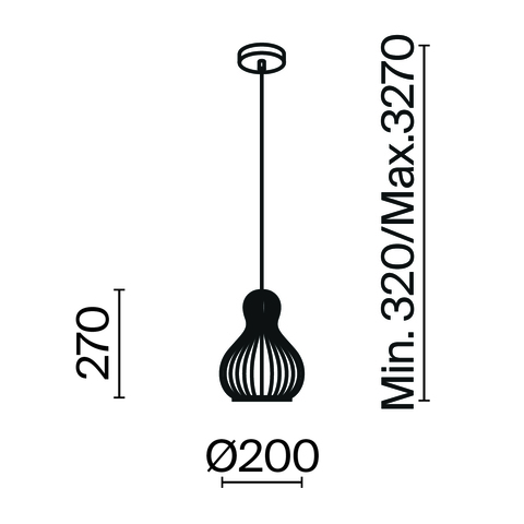 Подвесной светильник Maytoni Roots MOD192PL-01W