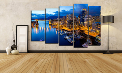 Модульная картина "Завораживающий городок"