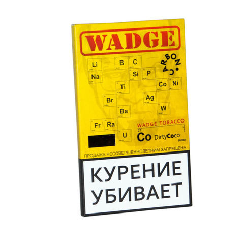 Табак WADGE CARBON 100gr DIRTY COCO