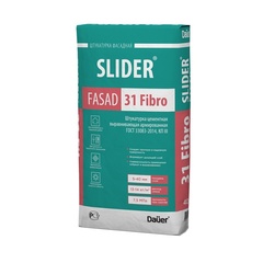 Штукатурка цементная вырав. армированная Dauer Slider Fasad 31 Fibro, 40 кг