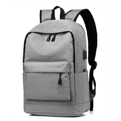 Çanta \ Bag \ Рюкзак USB charging laptop bags gray